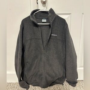 Gray Columbia fleece. Large Tall